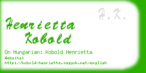 henrietta kobold business card